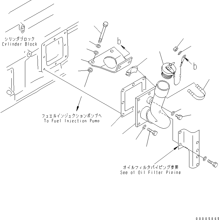 Схема запчастей Komatsu SA6D170-A-1T-7 - МАСЛОНАЛИВНОЙ ПАТРУБОК (СПЕЦ-Я С МЕХАНИЧ. РЕГУЛИР.) (ДЛЯ HD-)(№7-) ДВИГАТЕЛЬ
