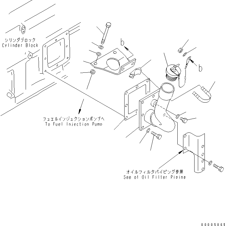Схема запчастей Komatsu SA6D170-A-1P-7U - МАСЛОНАЛИВНОЙ ПАТРУБОК (СПЕЦ-Я С МЕХАНИЧ. РЕГУЛИР.) (ДЛЯ HD-)(№7-) ДВИГАТЕЛЬ