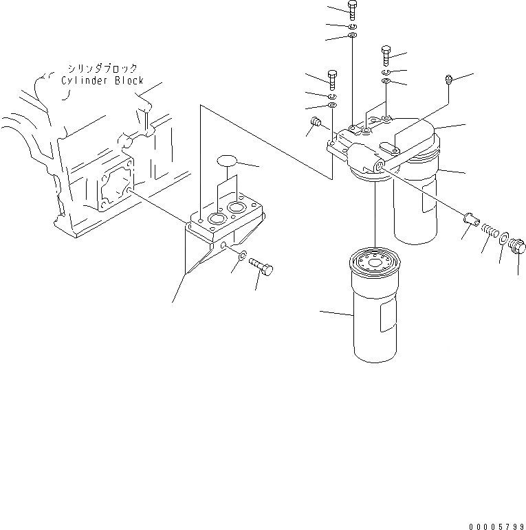 Схема запчастей Komatsu SA6D170-A-1P-7U - МАСЛ. ФИЛЬТР(№7-) ДВИГАТЕЛЬ