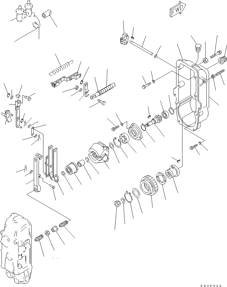 Схема запчастей Komatsu SA6D170-A-1P-7U - ТОПЛ. НАСОС (РЕГУЛЯТОР) (/) (СПЕЦ-Я ДЛЯ БОЛЬШИХ ВЫСОТ.) (ДЛЯ PERU) (ВНУТР. ЧАСТИ)(№789-) ДВИГАТЕЛЬ