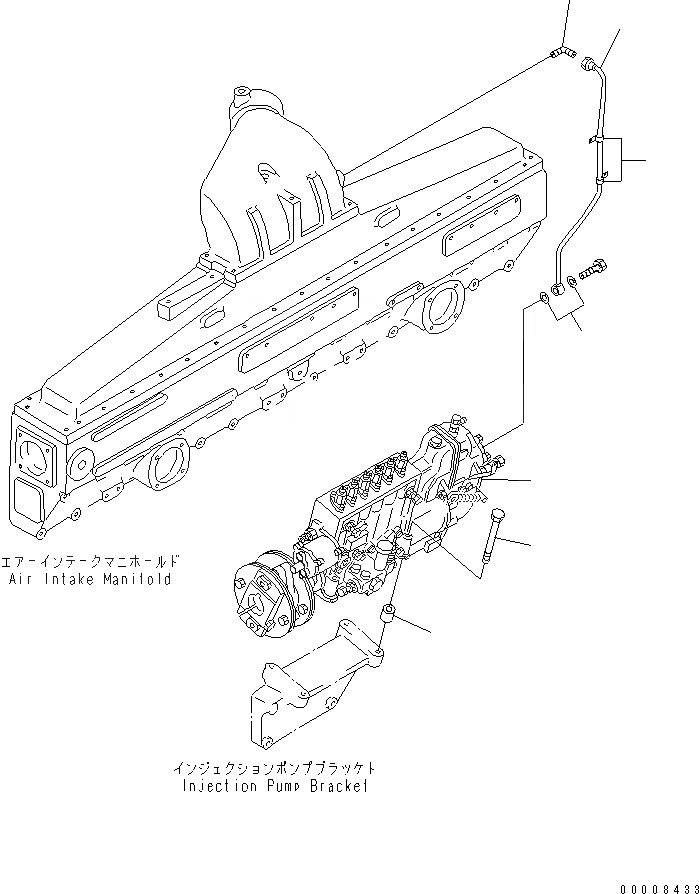 Схема запчастей Komatsu SA6D170-B-1F-7 - ТОПЛ. НАСОС(№7-) ДВИГАТЕЛЬ