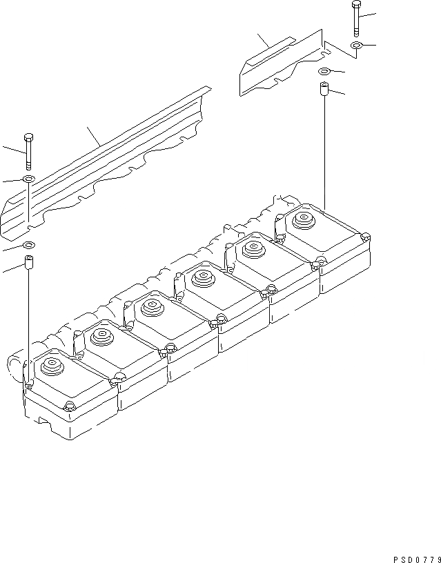 Схема запчастей Komatsu SA6D170-A-1Q-7 - ТЕРМОЗАЩИТА(№7-) ДВИГАТЕЛЬ