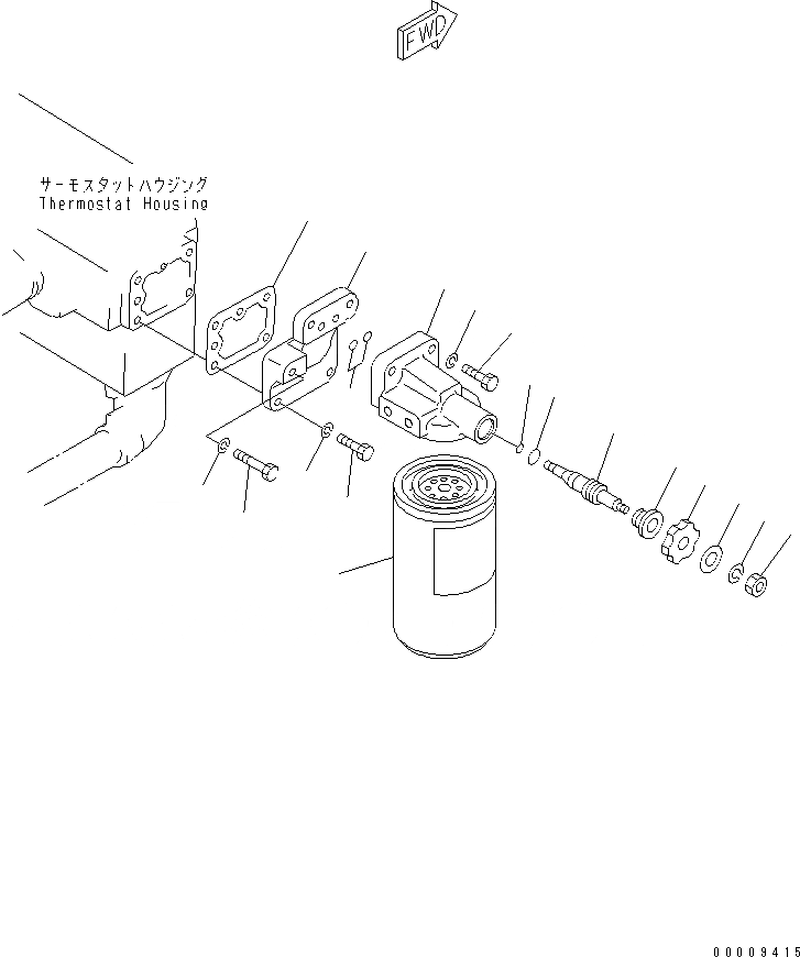 Схема запчастей Komatsu SA6D170-A-1Q-7 - АНТИКОРРОЗ. ЭЛЕМЕНТ(№7-) ДВИГАТЕЛЬ