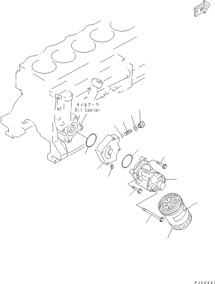 Схема запчастей Komatsu SA6D95L-1C - МАСЛ. ФИЛЬТР (МОРОЗОУСТОЙЧИВ. СПЕЦИФИКАЦИЯ.)(№7-) СИСТЕМА СМАЗКИ МАСЛ. СИСТЕМА