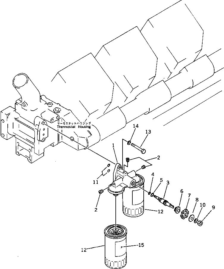 Схема запчастей Komatsu SA8V170-1A - АНТИКОРРОЗ. ЭЛЕМЕНТ СИСТЕМА ОХЛАЖДЕНИЯ