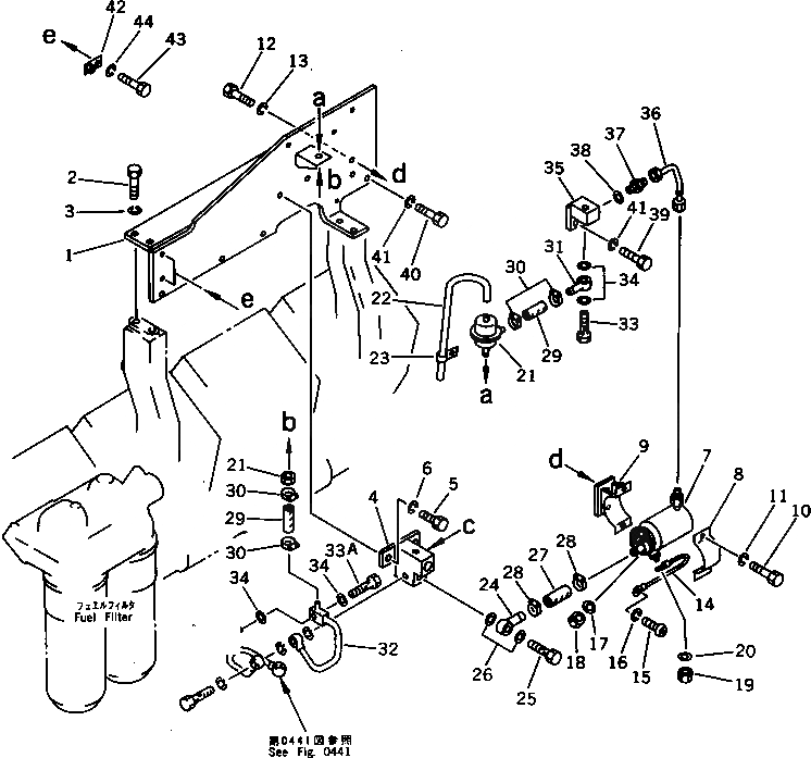 Схема запчастей Komatsu SA8V170-1C - СИСТЕМА ПОДОГРЕВА ВПУСКН. КОЛЛЕКТОРА (/)(№-) ТОПЛИВН. СИСТЕМА