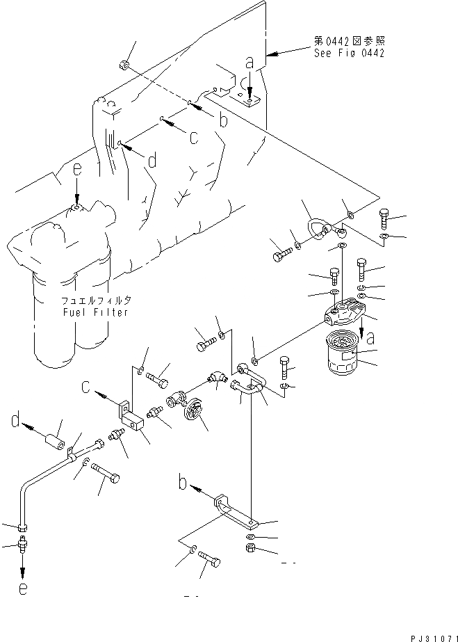 Схема запчастей Komatsu SA8V170-1C - СИСТЕМА ПОДОГРЕВА ВПУСКН. КОЛЛЕКТОРА (/)(№-) ТОПЛИВН. СИСТЕМА