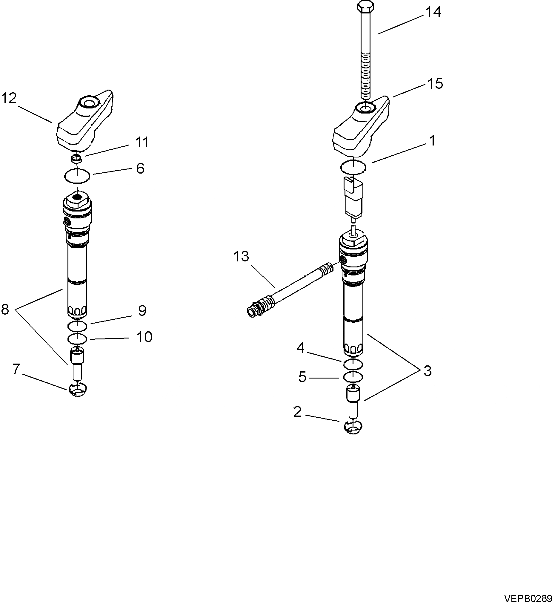 Схема запчастей Komatsu SAA12V140Z-E2-90 - ТОПЛИВН. ВПРЫСК ДВИГАТЕЛЬ