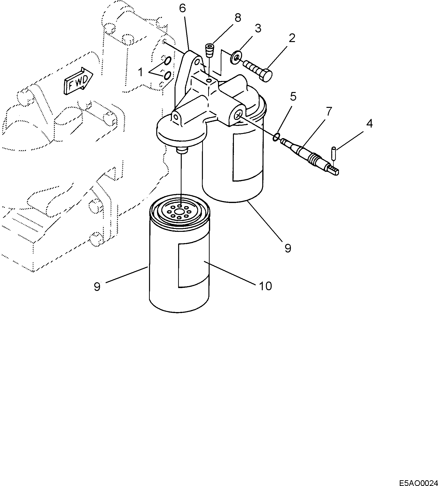 Схема запчастей Komatsu SAA12V140Z-E2-80 - АНТИКОРРОЗ. ЭЛЕМЕНТ ДВИГАТЕЛЬ