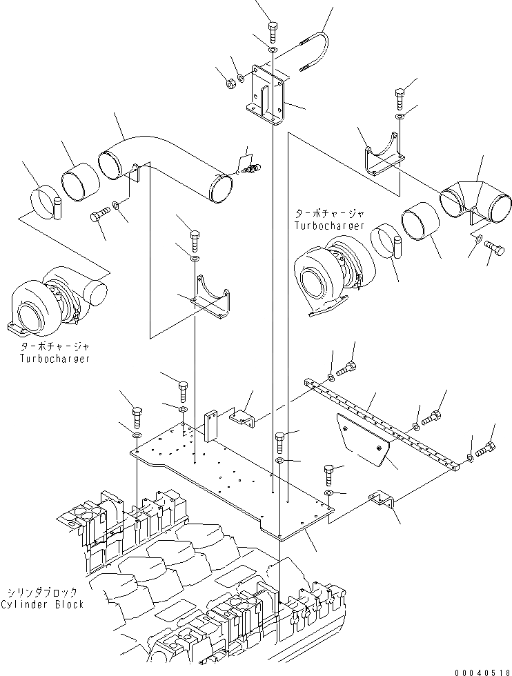 Схема запчастей Komatsu SAA12V140E-3A - ВОЗДУХООЧИСТИТЕЛЬ СУППОРТ ДВИГАТЕЛЬ