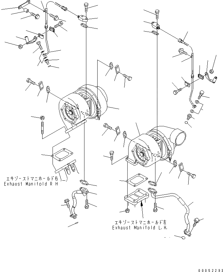Схема запчастей Komatsu SAA12V140E-3A - ТУРБОНАГНЕТАТЕЛЬ И СИСТЕМА СМАЗКИ МАСЛОПРОВОДЯЩАЯ ЛИНИЯ ДВИГАТЕЛЬ
