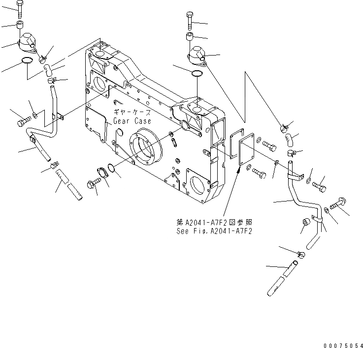 Схема запчастей Komatsu SAA12V140E-3A - САПУН И ДАТЧИК ПРОРЫВА ГАЗОВ ЭЛЕКТРОПРОВОДКА (БЕЗ VHMS СПЕЦ-Я.)(№-) ДВИГАТЕЛЬ