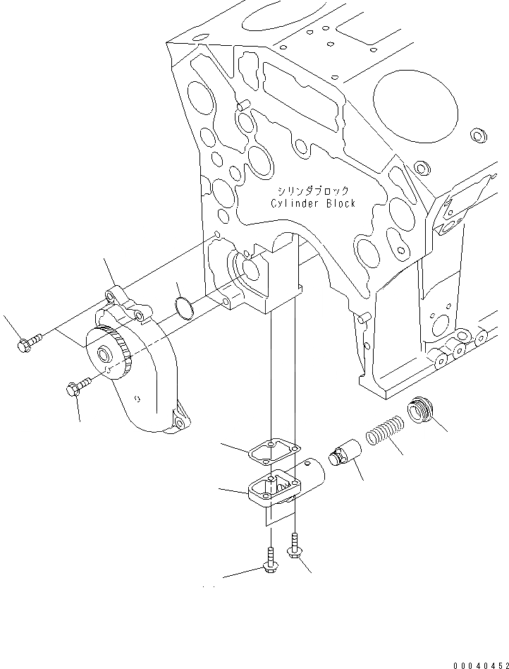 Схема запчастей Komatsu SAA12V140E-3A - МАСЛ. НАСОС ДВИГАТЕЛЬ