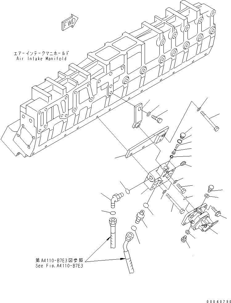 Схема запчастей Komatsu SAA12V140E-3A - ТОПЛИВН. PОБОД КОЛЕСАING НАСОС (ПРАВ. ГРУПП.)(№-) ДВИГАТЕЛЬ