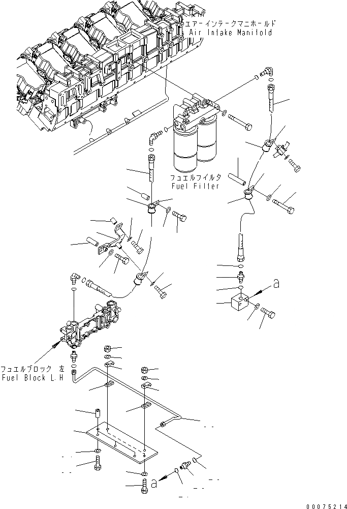 Схема запчастей Komatsu SAA12V140E-3A - PRE ФИЛЬТР. (/) (EXTREMELY BAD ТОПЛИВН. И ПЛОХ. ТОПЛИВО ARRANGEMENT СПЕЦ-Я.) (ВОДН.+DUST)(№999-) ДВИГАТЕЛЬ