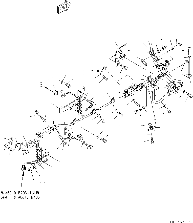 Схема запчастей Komatsu SAA12V140E-3A - ЭЛЕКТР. ЭЛЕКТРОПРОВОДКА (/) (EPA 2 REGULATION ARRANGEMENT)(№-) ДВИГАТЕЛЬ