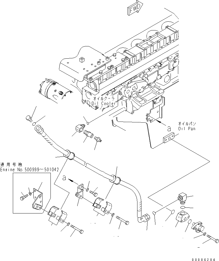 Схема запчастей Komatsu SAA12V140E-3A - PRE СМАЗЫВАЮЩ. ЛИНИЯ (EXTREMELY BAD ТОПЛИВН. И ПЛОХ. ТОПЛИВО ARRANGEMENT СПЕЦ-Я.) (ВОДН.+DUST)(№999-) ДВИГАТЕЛЬ
