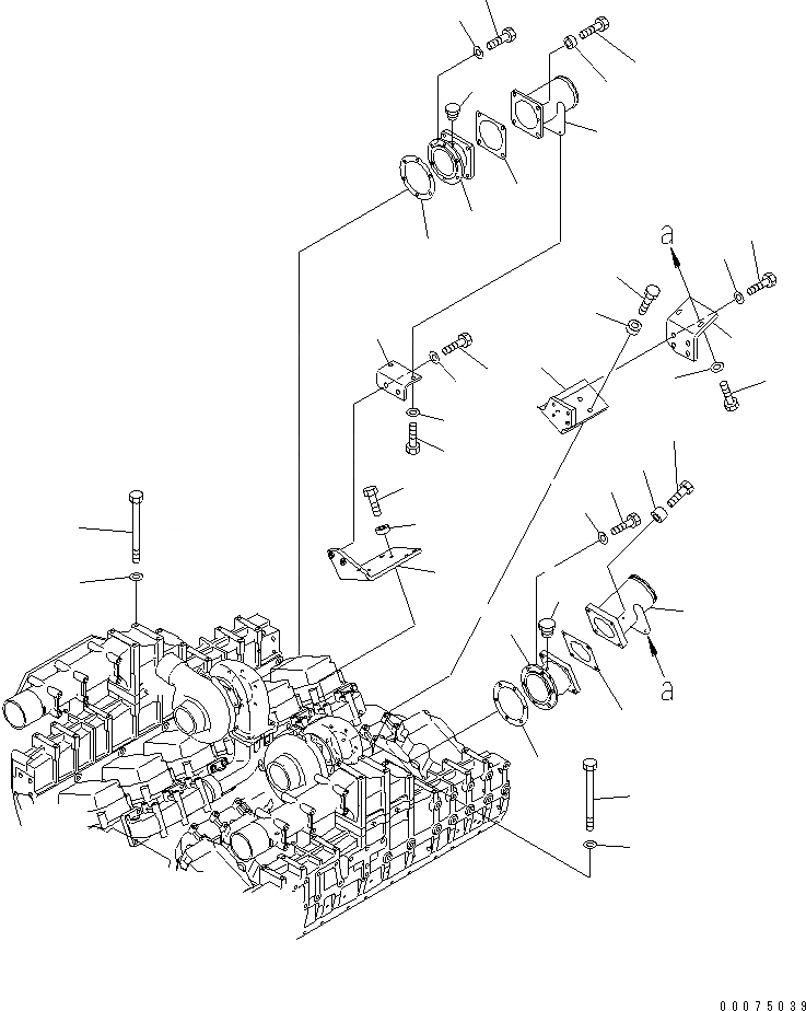 Схема запчастей Komatsu SAA12V140E-3B-02 - ГОРНЫЙ ТОРМОЗ (БЕЗ ГОРНЫЙ ТОРМОЗ СПЕЦ-Я.)(№-) ДВИГАТЕЛЬ