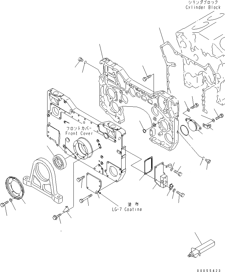 Схема запчастей Komatsu SAA12V140E-3B-02 - КОРПУС ШЕСТЕРЕНН. ПЕРЕДАЧИ И ЭЛЕМЕНТЫ ПЕРЕДН. КРЫШКИ (EXTREMELY BAD ТОПЛИВН. И ПЛОХ. ТОПЛИВО ARRANGEMENT СПЕЦ-Я.)(ВОДН.+DUST)(№-) ДВИГАТЕЛЬ