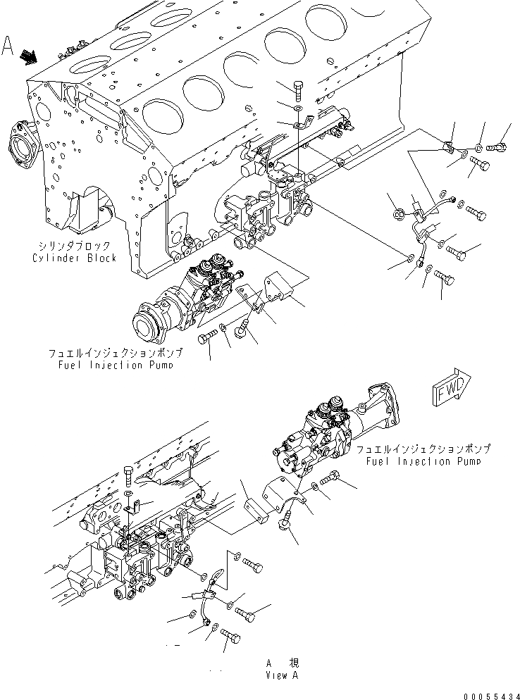 Схема запчастей Komatsu SAA12V140E-3B-02 - ПОДАЮЩ. НАСОС КОРПУС И RAIL ТРУБЫ (EXTREMELY BAD ТОПЛИВН. И ПЛОХ. ТОПЛИВО ARRANGEMENT СПЕЦ-Я.)(ВОДН.+DUST)(№-) ДВИГАТЕЛЬ