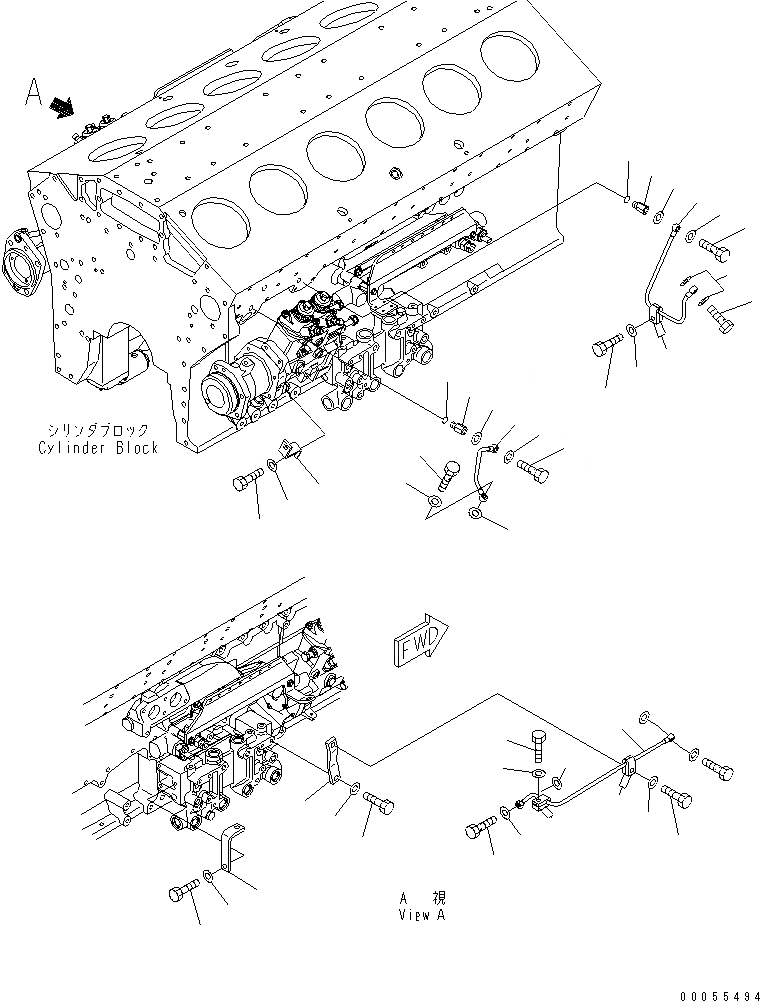 Схема запчастей Komatsu SAA12V140E-3B-02 - ТОПЛИВН. НАСОС СМАЗКА (EXTREMELY BAD ТОПЛИВН. И ПЛОХ. ТОПЛИВО ARRANGEMENT СПЕЦ-Я.) (ВОДН.+DUST)(№-) ДВИГАТЕЛЬ
