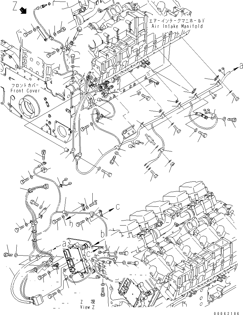 Схема запчастей Komatsu SAA12V140E-3B-02 - ЭЛЕКТР. ЭЛЕКТРОПРОВОДКА (/) (PRESSURE И ТЕМПЕРАТУРН. ДАТЧИК ГРУППА) (CLD МЕСТН. СПЕЦ-Я.)(№-) ДВИГАТЕЛЬ