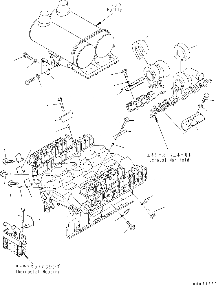 Схема запчастей Komatsu SAA12V140E-3C-02 - ТЕРМОЗАЩИТА ДВИГАТЕЛЬ