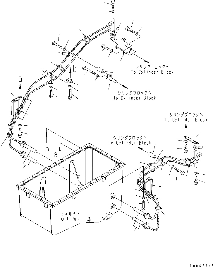 Схема запчастей Komatsu SAA12V140E-3C-02 - ОБОГРЕВ. МАСЛ. ПОДДОНА (ХОЛОДН. МЕСТН. И ПЛОХ. ТОПЛИВО ARRANGEMENT СПЕЦ-Я.)(№9-) ДВИГАТЕЛЬ