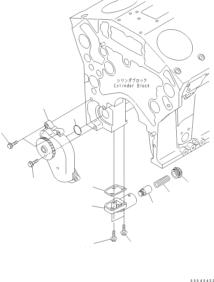 Схема запчастей Komatsu SAA12V140E-3C-02 - МАСЛ. НАСОС ДВИГАТЕЛЬ