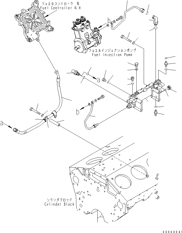 Схема запчастей Komatsu SAA12V140E-3C-02 - ТОПЛИВОПРОВОД. (ПРАВ. ГРУПП.) (ПЛОХ. ТОПЛИВО ARRANGEMENT СПЕЦ-Я.)(№8-) ДВИГАТЕЛЬ