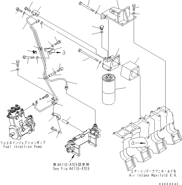 Схема запчастей Komatsu SAA12V140E-3C-02 - ТОПЛИВН. ФИЛЬТР. (ПРАВ. ГРУПП.) (ПЛОХ. ТОПЛИВО ARRANGEMENT СПЕЦ-Я.)(№8-) ДВИГАТЕЛЬ