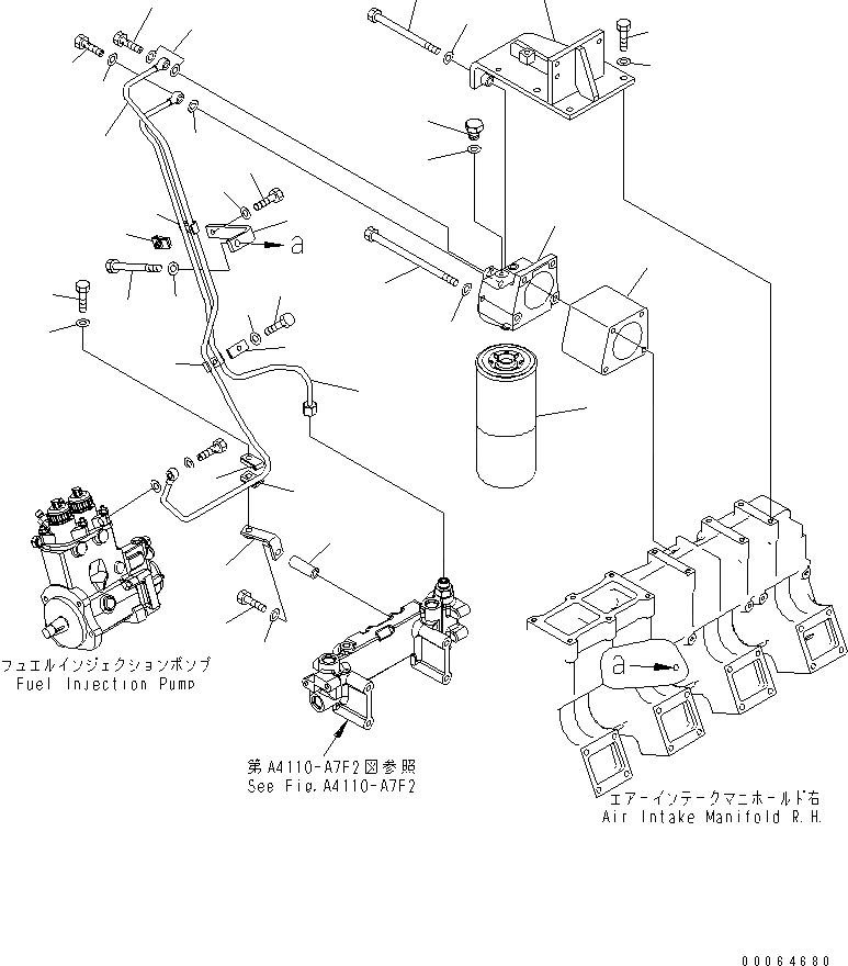 Схема запчастей Komatsu SAA12V140E-3C-02 - ТОПЛИВН. ФИЛЬТР. (ПРАВ. ГРУПП.) (ХОЛОДН. МЕСТН. И ПЛОХ. ТОПЛИВО ARRANGEMENT СПЕЦ-Я.)(№9-) ДВИГАТЕЛЬ
