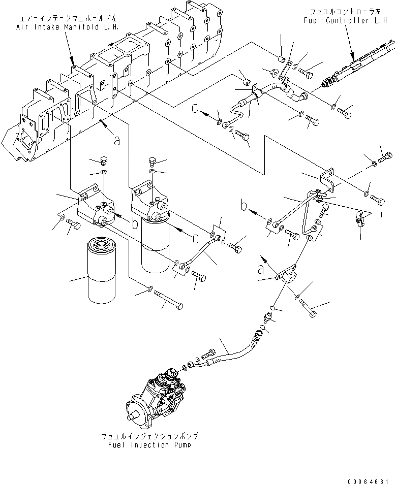 Схема запчастей Komatsu SAA12V140E-3C-02 - ТОПЛИВН. ФИЛЬТР. (ЛЕВ. ГРУПП.) (ХОЛОДН. МЕСТН. И ПЛОХ. ТОПЛИВО ARRANGEMENT СПЕЦ-Я.)(№9-) ДВИГАТЕЛЬ