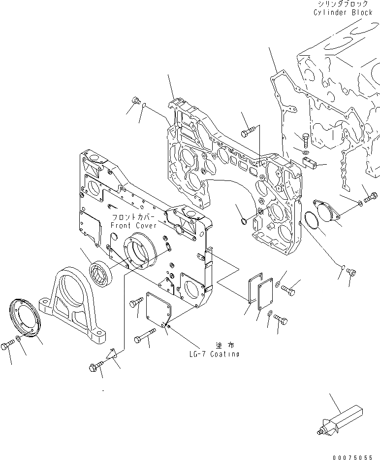 Схема запчастей Komatsu SAA12V140E-3E-02 - КОРПУС ШЕСТЕРЕНН. ПЕРЕДАЧИ И ЭЛЕМЕНТЫ ПЕРЕДН. КРЫШКИ (EXTREMELY BAD ТОПЛИВН. И ПЛОХ. ТОПЛИВО ARRANGEMENT СПЕЦ-Я.)(ВОДН.+DUST)(№8-) ДВИГАТЕЛЬ