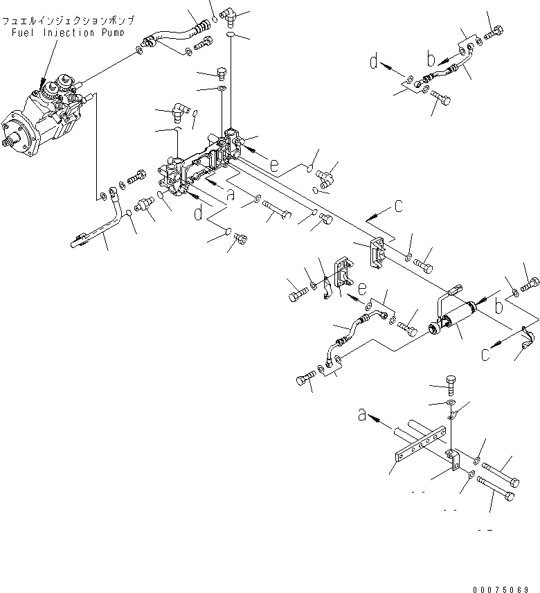 Схема запчастей Komatsu SAA12V140E-3E-02 - ТОПЛИВН. СОЕДИН-Е И PОБОД КОЛЕСАING НАСОС (ЛЕВ. ГРУПП.) (EXTREMELY BAD ТОПЛИВН. ARRANGEMENT СПЕЦ-Я.) (ВОДН.+DUST)(№8-) ДВИГАТЕЛЬ