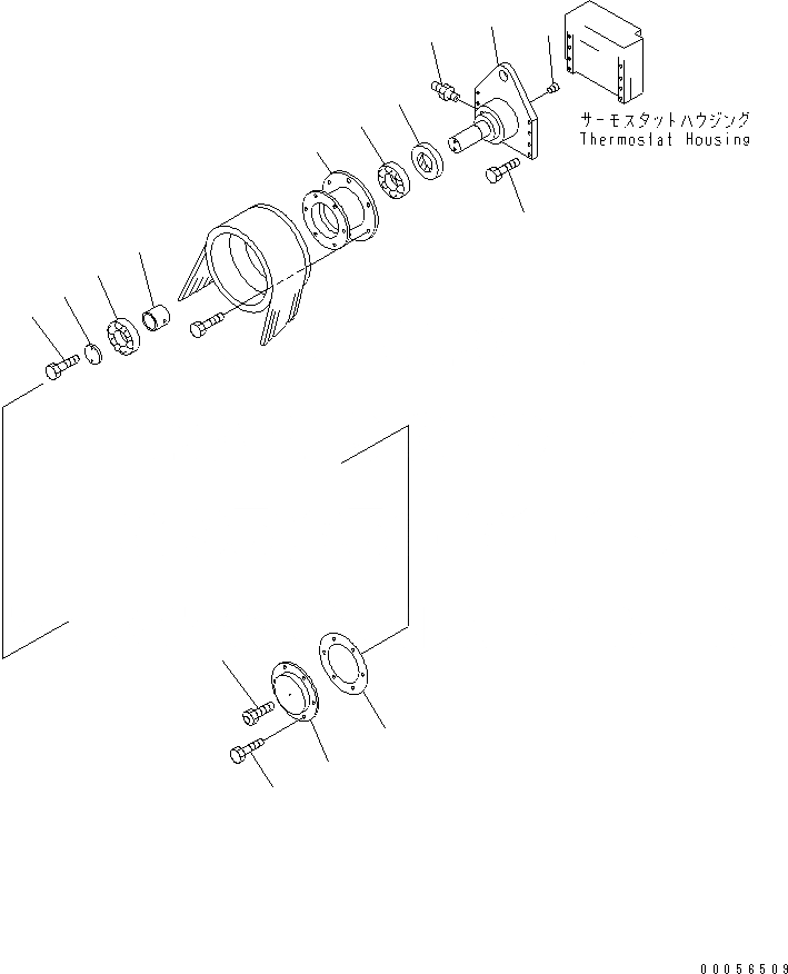 Схема запчастей Komatsu SAA12V140E-3E-02 - ПРИВОД ВЕНТИЛЯТОРА(№7-) ДВИГАТЕЛЬ