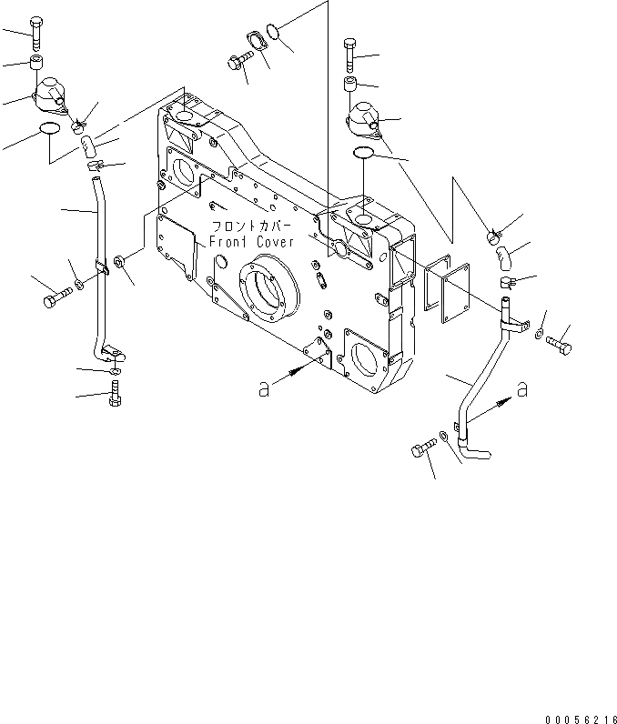 Схема запчастей Komatsu SAA12V140E-3D-02 - САПУН КРЕПЛЕНИЕ (БЕЗ VHMS СПЕЦ-Я.)(№7-) ДВИГАТЕЛЬ