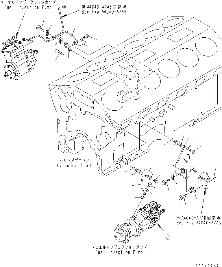 Схема запчастей Komatsu SAA12V140E-3D-02 - ТОПЛИВН. НАСОС СМАЗКА ДВИГАТЕЛЬ