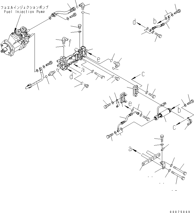 Схема запчастей Komatsu SAA12V140E-3D-02 - ТОПЛИВН. СОЕДИН-Е И PОБОД КОЛЕСАING НАСОС (ЛЕВ. ГРУПП.) (EXTREMELY BAD ТОПЛИВН. ARRANGEMENT СПЕЦ-Я.) (ВОДН.+DUST)(№8-) ДВИГАТЕЛЬ