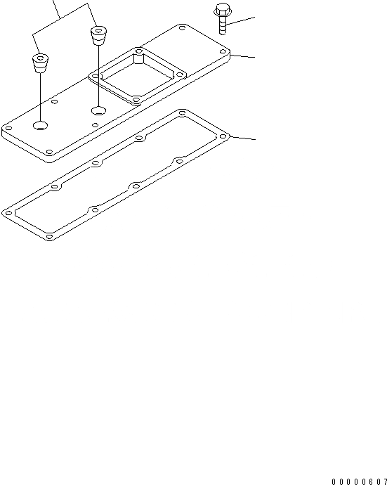 Схема запчастей Komatsu SAA4D102E-2-PW - ТРУБОПРОВОД ВПУСКА ВОЗДУХА ДВИГАТЕЛЬ