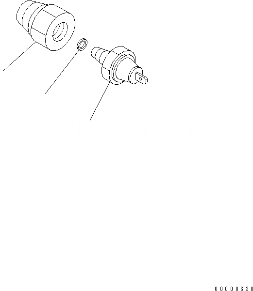 Схема запчастей Komatsu SAA4D102E-2-PW - МАСЛ. PRESSURE ПЕРЕКЛЮЧАТЕЛЬ ДВИГАТЕЛЬ