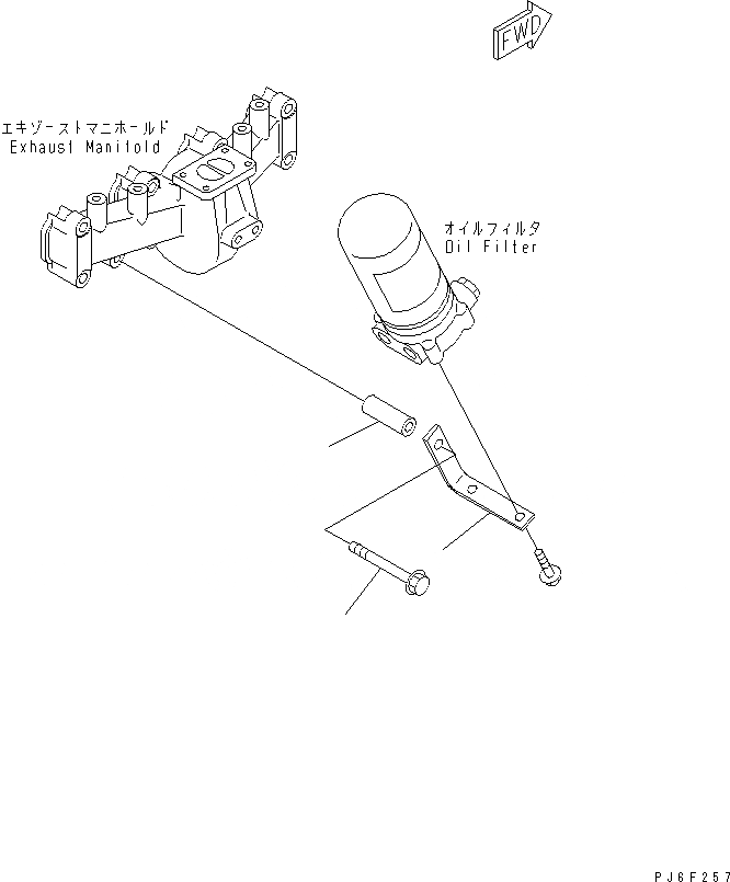 Схема запчастей Komatsu SAA4D102E-2E-PC - МАСЛ. ФИЛЬТР КОРПУС ДВИГАТЕЛЬ