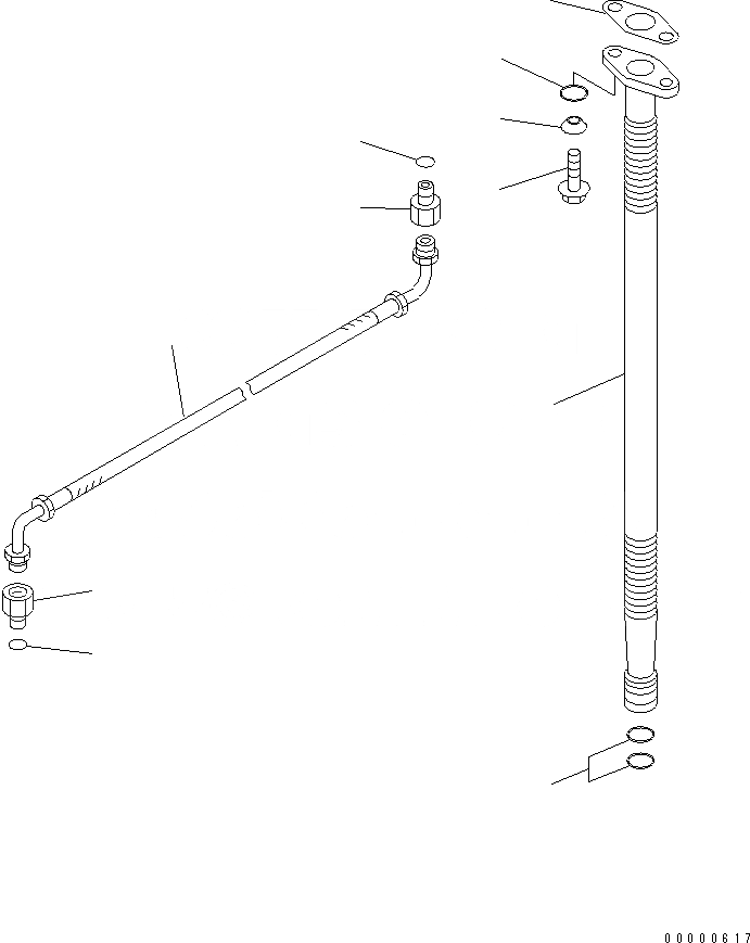 Схема запчастей Komatsu SAA4D102E-2-W3 - ТУРБОНАГНЕТАТЕЛЬ СИСТЕМА СМАЗКИ ДВИГАТЕЛЬ