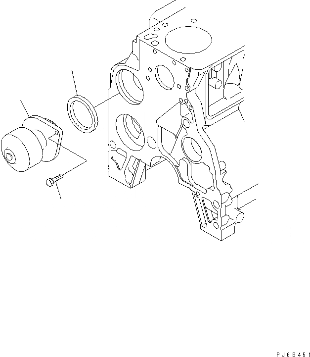 Схема запчастей Komatsu SAA4D102E-2A-B4 - ВОДЯНАЯ ПОМПА ДВИГАТЕЛЬ