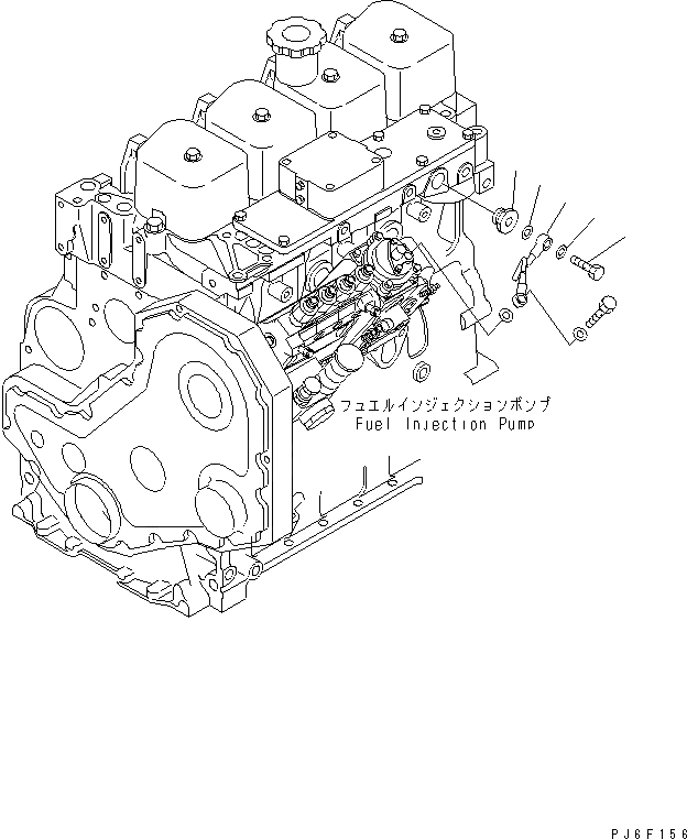 Схема запчастей Komatsu SAA4D102E-2D-4 - ТРУБКА (ФОРСИР.)(№9-) ДВИГАТЕЛЬ