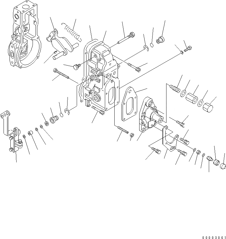 Схема запчастей Komatsu SAA4D102E-2E-B4 - ТОПЛ. НАСОС (РЕГУЛЯТОР) (/) (ВНУТР. ЧАСТИ)(№8-) ДВИГАТЕЛЬ