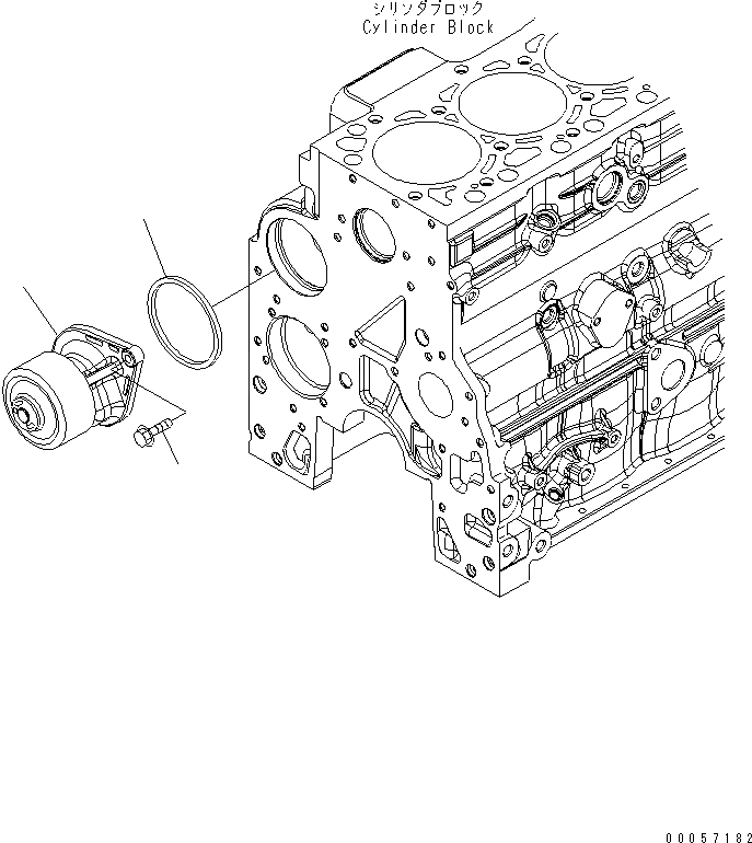 Схема запчастей Komatsu SAA4D107E-1B-W - ВОДЯНАЯ ПОМПА ДВИГАТЕЛЬ
