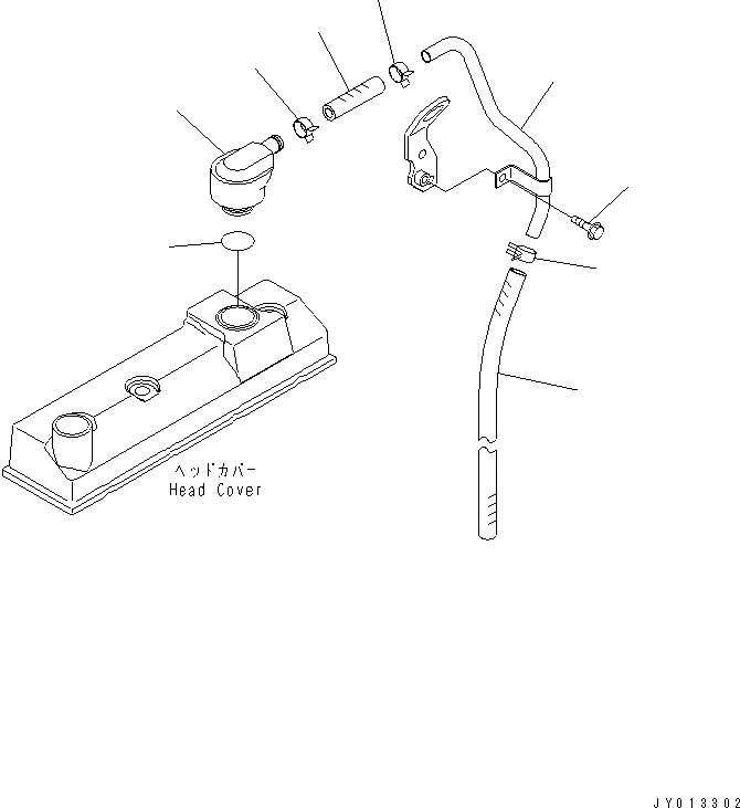 Схема запчастей Komatsu SAA4D95LE_5A - САПУН (№9-) AA ДВИГАТЕЛЬ