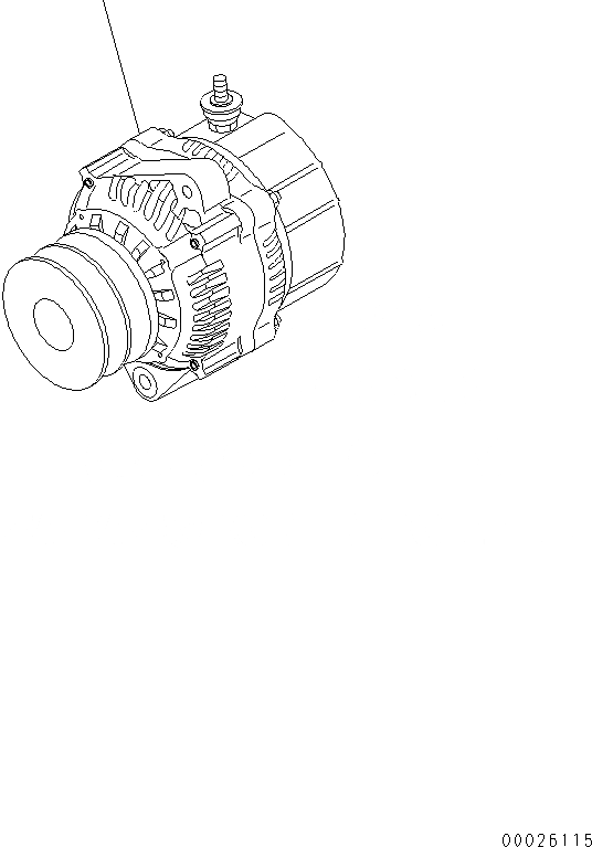 Схема запчастей Komatsu SAA4D95LE_5A - ГЕНЕРАТОР (A) AA ДВИГАТЕЛЬ