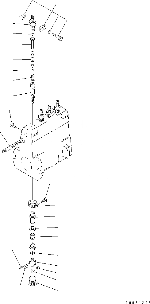 Схема запчастей Komatsu SAA4D95LE-3B-4A - ТОПЛ. НАСОС (НАСОС) (/) (ВНУТР. ЧАСТИ)(№7-) ДВИГАТЕЛЬ